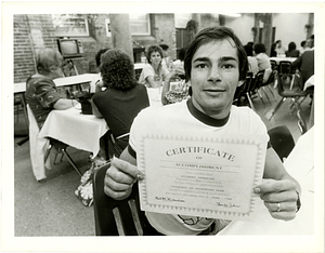 Richard Ferreira with graduate certificate