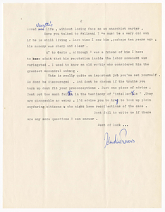 Letter from John Dos Passos to Francis Russell, March 15, 1961