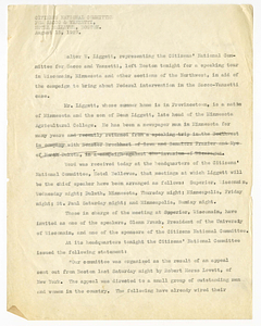 Statement by the Citizens National Committee for Sacco and Vanzetti, August 15, 1927