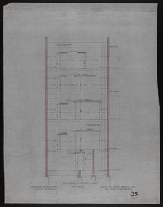 Elevation for Partition Wall, House for James Means, Esq., Bay State Road, Boston, undated