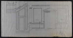 Elevation of Hall Toward Dining Room, December 26, 1905