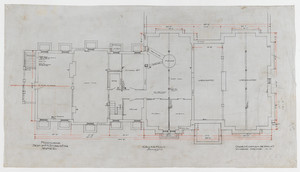 Cellar plan, 1/4 inch scale, residence of F. K. Sturgis, "Faxon Lodge", Newport, R.I.