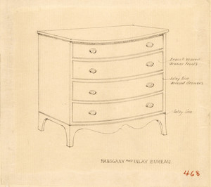 "Mahogany and Inlay Bureau"