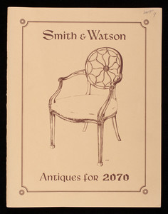 Smith & Watson, antiques for 2070, John Ryan & Sons, 10 East 54th Street, New York, New York