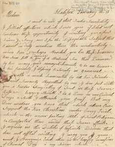 Letter from Mary Bliss to Mary Cooke Saltonstall Harrod, 13 January 1783