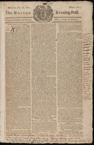 The Boston Evening-Post, 26 June 1769