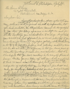 Letter from Benjamin Smith Lyman to Bruce R. Thorne