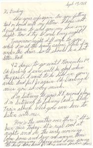 Letter from Carolyn Ann Schrum to Ronald Wayne Schrum