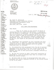 Letter from Charles W. Smith to Mark H. McCormack