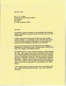 Letter from Mark H. McCormack to R. H. Herzog