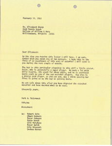 Letter from Mark H. McCormack to Elizabeth Sharp