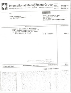 Employee receivables agreement