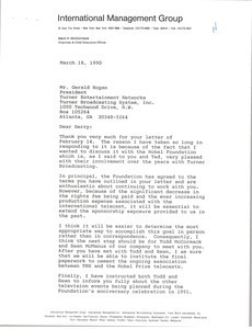 Letter from Mark H. McCormack to Gerald Hogan