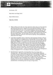 Memorandum from Mark H. McCormack to Mark Reiter and Digby Diehl