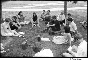 National Student Association Congress: delegates meeting on a lawn