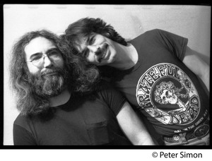 Jerry Garcia and Mickey Hart: half-length double portrait