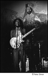 Bob Marley and the Wailers at the Music Hall: Marley performing