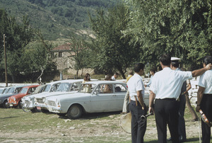 Cars parked in Trnovo
