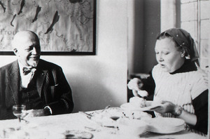 W. E. B. Du Bois with Hazel Strand in Paris, France