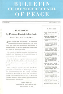 Bulletin of the World Council of Peace, number 23