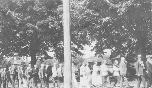 Class of 1919 during commencement ceremony