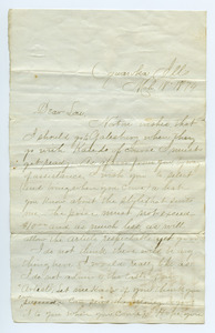 Letter from Florence Boden to Louise Gass