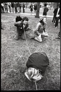 Vietnam Veterans Against the War demonstration 'Search and destroy': veterans taking 'prisoners of war' on Boston Common