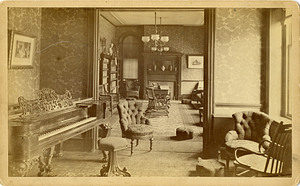 Reception room and library, Nurses' Home