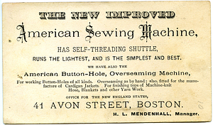 Buy the latest improved new American Sewing Machine