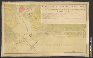 Plan of the scene of action at Charlestown in the province of South Carolina the 28th June 1776