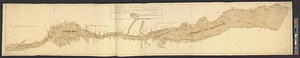 Sketch of the river St. Lawrence from Montreal to the island St. Barnaby on the south side and the islands of Jeremy on the north side of the river