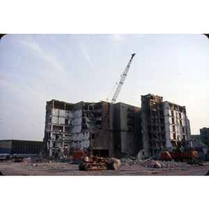 Boston Storage Warehouse under demolition