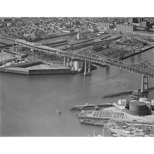 Charlestown, Mystic River (Tobin) Bridge, Waterfront, Boston, MA