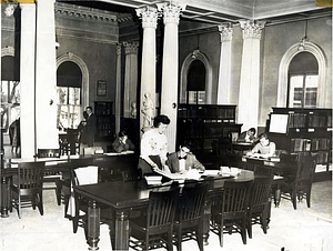 Public library, reference room, 1950