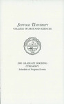 2001 Suffolk University Graduate Hooding Ceremony, College of Arts & Sciences
