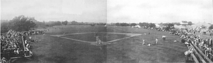 Baseball game. Boston office vs. Beverly factory