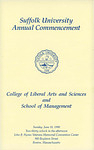 1990 Suffolk University commencement program, College of Arts & Sciences and Sawyer Business School