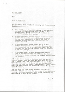 Memorandum from Mark H. McCormack to list