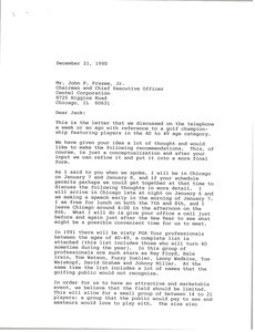 Letter from Mark H. McCormack to John P. Frazee Jr.