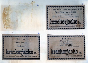 Krackerjacks advertisement clippings