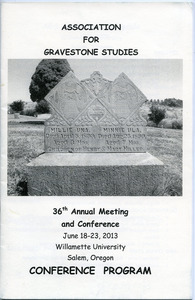 Association for Gravestone Studies 36th annual meeting and conference : Conference program