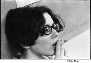 United States Student Press Association Congress: unidentified woman smoking a cigarette