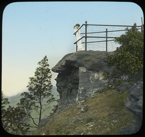 Woman standing on Rock Overlook