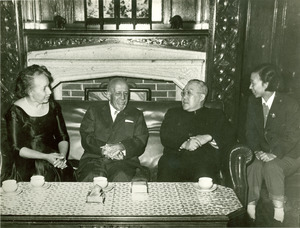 W. E. B. Du Bois, Shirley Graham Du Bois and two Chinese dignitaries