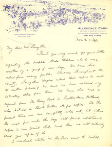 Letter from Elizabeth E. Thompson to Hugh H. Smythe