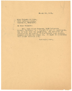 Letter from W. E. B. Du Bois to Yolande Du Bois