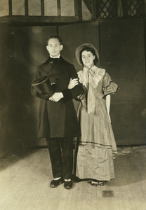 Lawrence Levinson and Ruth E. Wood in costume