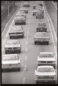 Views of Boston: cars on Storrow Drive (?)