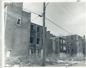 35 Linde Street (rear of 62 Washington Street on left) in Charlestown