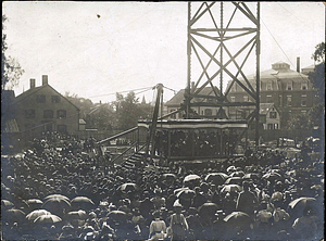 Laying cornerstone of public library, July 23, 1898